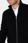 Clean Cut Osin Zip Cardigan Breien Black