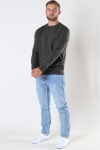 Selected Berg Crew Neck Forest Night Melange