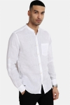 Only & Sons Luke LS Linen Mandarine Overhemd White