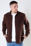 ONLY & SONS ONSLESTER LS WOOLEN LOOK RELAX OVERSHIRT Chicory Coffee