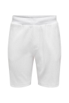 ONLY & SONS ONSBERKELEY LIFE REG SWEAT SHORTS Bright White