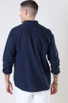 Allan China Linen Shirt Insignia Blue