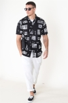 Only & Sons Oliver SS Printed Overhemd Black