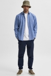 Selected Slim Sun Linen Shirt LS Medium Blue Denim