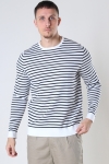 ONLY & SONS ONSKOBY  STRIPE CREW KNIT Star White