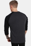 Urban Classics Raglan 3/4 sleeve Charcoal/Black