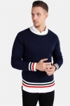 Les Deux French Lambswool Jumper Dark Navy