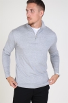 Tailored & Originals Knit - MKlokray Half zip Light Grey