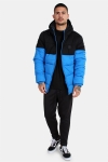 Urban Classics TB2425 Hooded 2-Tone Puffer Jas Bright Blue/Black