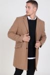 Only & Sons Julian Solid Wool Wollen Jas Camel