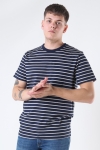 Jack & Jones Striped Tee Crewneck Navy Blazer