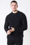 Only & Sons Kelvin 5 Struc Crew Neck Breien Black