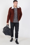 Jack & Jones Magnus Uld Bomber Jas Cappuccino