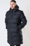 Rains Long Puffer Jacket 01 Black