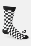 Klokban Classics Checker Sokker 2-Pack