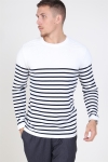 Kronstadt Link Stripe Breien Off White/navy