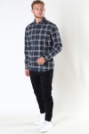 Selected SLHSLIMTRENT SHIRT LS CHECK W Dark Navy Checks