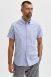 Selected SLHREGRICK-OX FLEX SHIRT SS W NOOS Light Blue