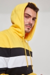 Klokban Classics Chest Striped Hoodie Chromeyellow/ Black/ White