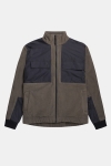 Woodbird Strukt Zip Fleece Army Green