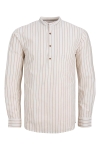 Jack & Jones JPRBLASUMMER HALF PLACKET SHIRT L/S SN Sand