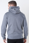 Champion Hooded Full Zip Sweatshirt Dark Grey Melange