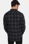 URBAN CLASSICS Checked Flanell Overhemd Black/Charcoal