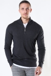 Jeff Argento Half Zip Breien Charcoal