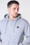 Clean Cut Copenhagen Basic Organic Zip Hood Light Grey Mel