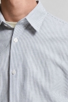Selected SLHSLIMNEW-LINEN SHIRT SS CLASSIC W Sea Spray