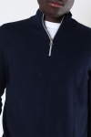 Kronstadt Toke Cashmere half zip sweater Navy