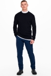 ONLY & SONS PHIL STRUC CREW KNIT Dark Navy