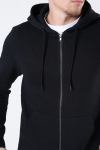 Jack & Jones STAR BASIC SWEAT ZIP HOOD Black