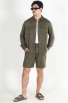 ONLY & SONS Tel Viscose Linen Shorts Olive Night