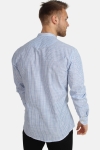 Kronstadt Dean Henley Stripe Overhemd Blue