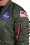 Alpha Industries  MA-1 VF NASA Bomber Jas Sage Green