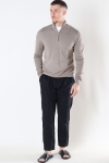 JEFF FRANKIE HALF ZIP KNIT Dark Beige