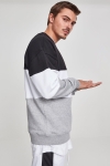 Klokban Classics 3-Tone Oversize Crewneck Black/ White/ Grey