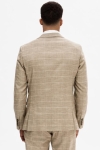 Selected Oasis Linen Check Blazer Sand