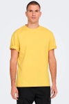 ONLY & SONS FRED BASIC OVERSIZE TEE Ochre