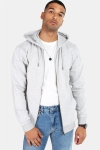 Only & Sons Basic Sweat Zip Hoodie Unbrushed Light Grey Melange