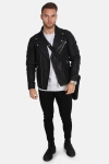 Selected Scott Læder Biker Jas Camp Black