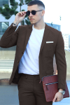 Jack & Jones Premium Franco Slim Fit Pak Black Coffee