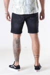 Solid LT Ryder Destroy Shorts Black Denim