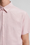 Selected SLHSLIMNEW-LINEN SHIRT SS CLASSIC W Misty Rose