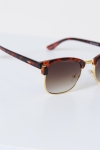 Fashion Clubmaster 1397 Zonnebril Brown Havana/Shiny Gold