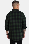 URBAN CLASSICS Checked Flanell Overhemd Black/Forest