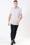 Denim Project Grande S/S Overhemd White Stripe