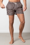 Clean Cut Copenhagen Swim Shorts Navy Cubes