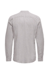 ONLY & SONS CAIDEN LS SOLID LINEN MAO SHIRT Nirvana